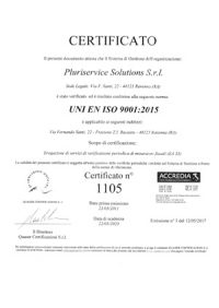 certificato iso9001-2015