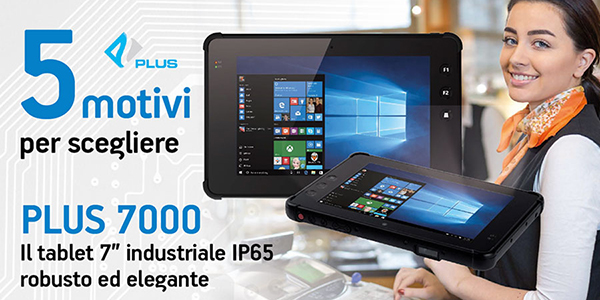 Tablet 7" industriale IP 65 robusto ed elegante