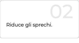 riduce gli sprechi