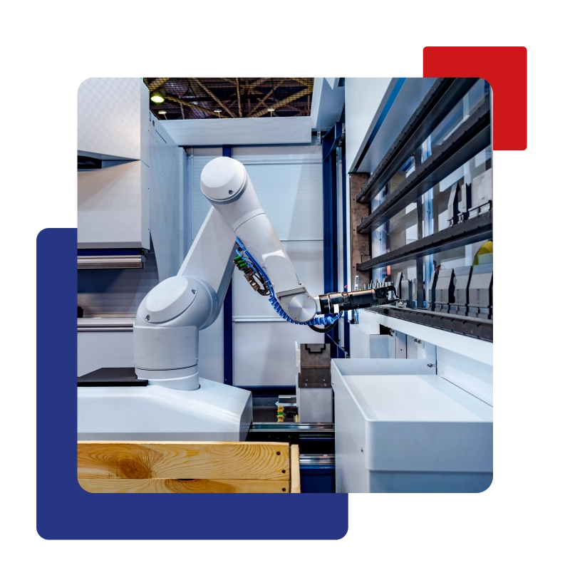 Etichettatura robotizzata con robot collaborativo