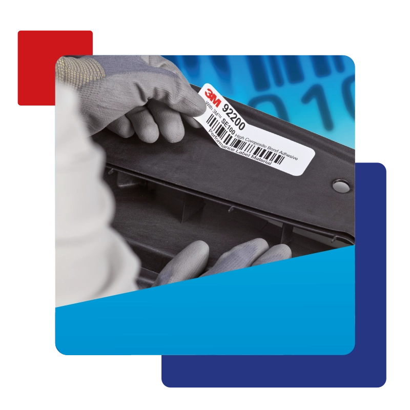 Etichettatura industriale con materiali speciali 3m